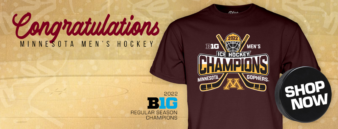 Minnesota Golden Gophers Hockey 2022 Big Ten Champions T-Shirt